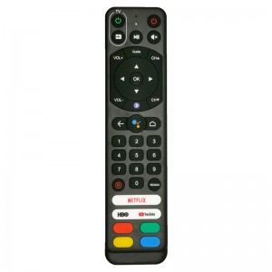 Sortie d\'usine Télécommande universelle TV Contrôle Bluetooth sans fil avec fonction vocale pour toutes les marques TV \\/ décodeur \\/ Android TV \\/ STB